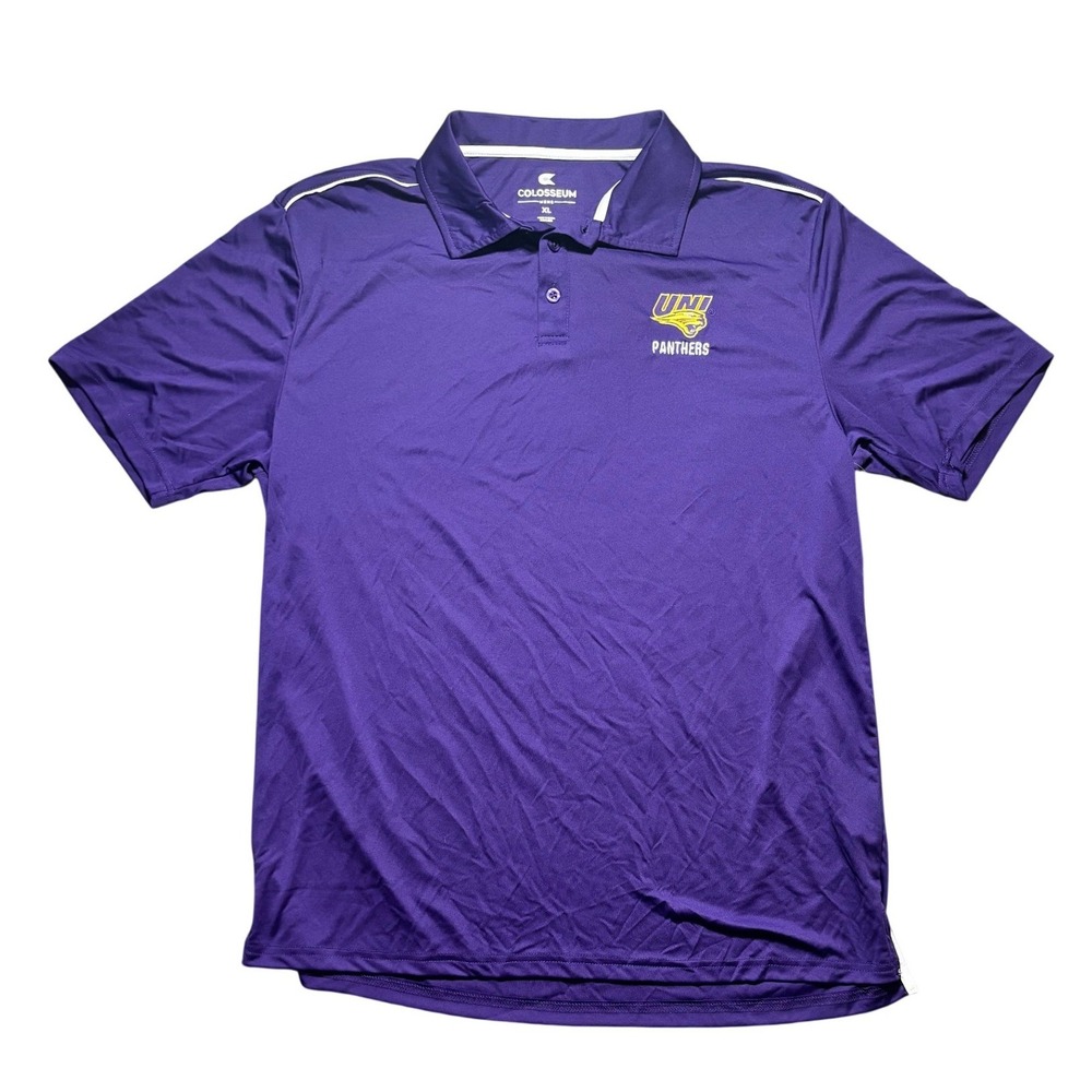 Colosseum UNI Panthers Mens XL Purple Polo Shirt University Northern Iowa